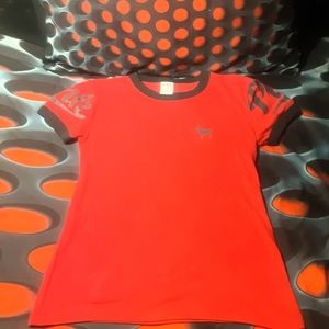 Victoria's Secret pink short-sleeve shirt small